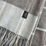 Plaid pure laine Mérinos & Cachemire Ossau carreaux - Label Naturel