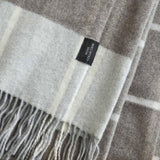 Plaid pure laine Mérinos & Cachemire Ossau carreaux - Label Naturel