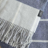 Plaid pure laine Mérinos & Cachemire Ossau carreaux - Label Naturel