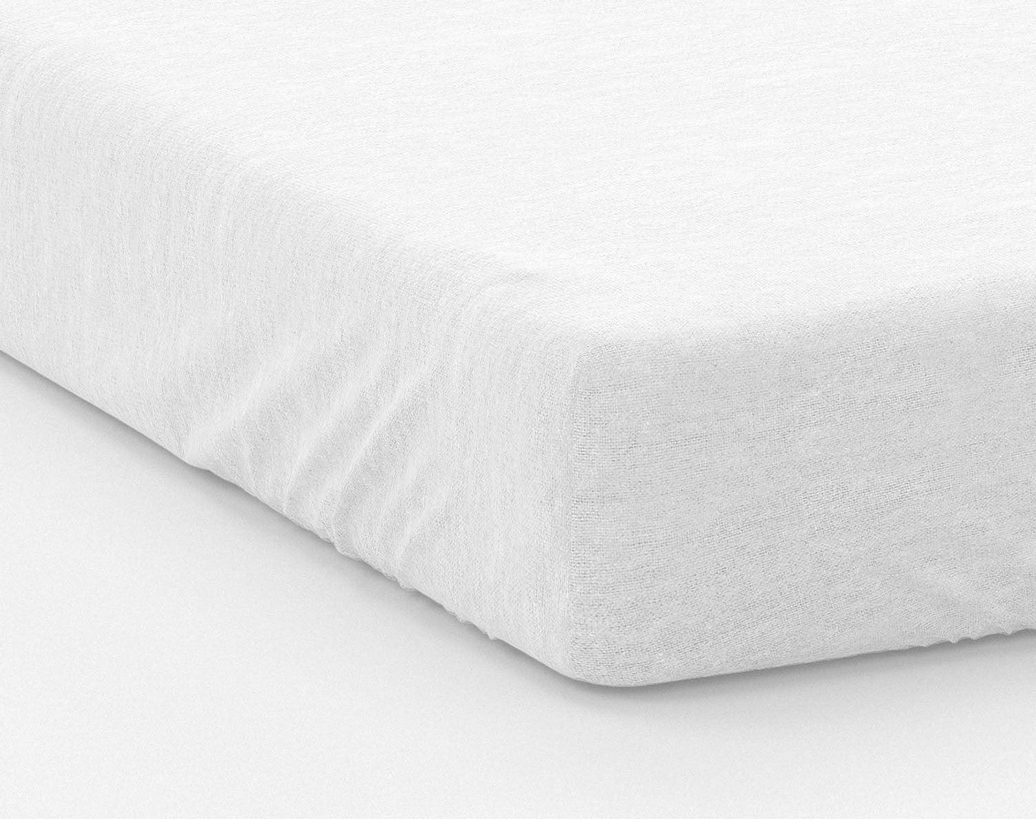 Alèse protège matelas en flanelle molletonée 100% coton bio Blanc - Label Naturel