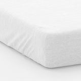 Alèse protège matelas en flanelle molletonée 100% coton bio Blanc - Label Naturel