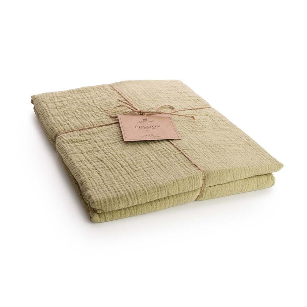 Drap housse en gaze de coton - Label Naturel