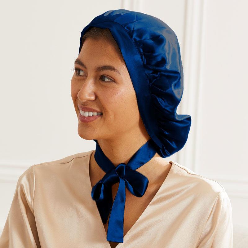 Large bonnet de nuit en soie - Label Naturel