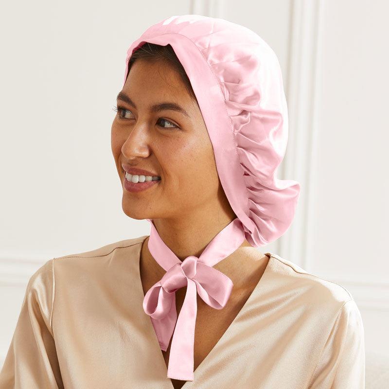 Large bonnet de nuit en soie - Label Naturel