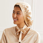 Large bonnet de nuit en soie - Label Naturel