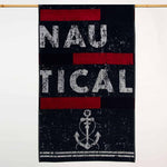 Drap de plage ancre marine - Label Naturel