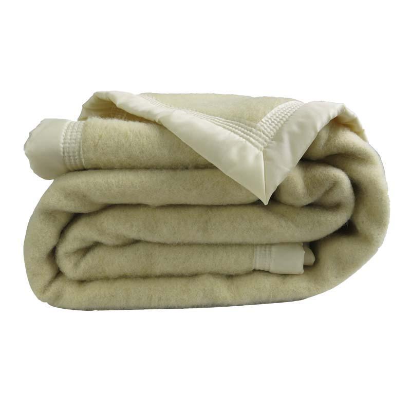 Couverture laine vierge Woolmark Hiver 730g Idéale - Label Naturel