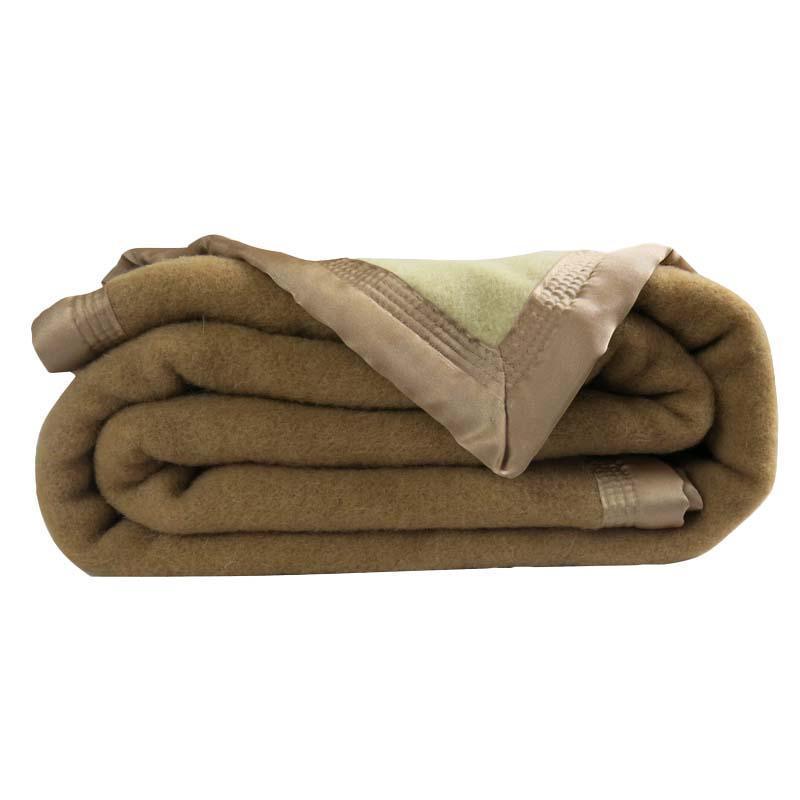 Couverture laine vierge Woolmark Hiver 730g Idéale - Label Naturel